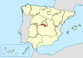 Map of the Getafe's diocese