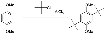 t-butylace 1,4-dimethoxybenzenu