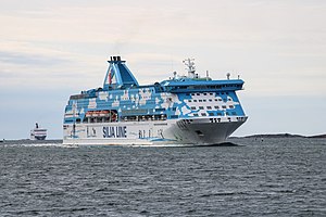 M/S Galaxy utanför Mariehamn.