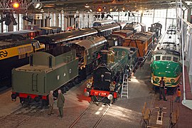 Interior of the main train shed