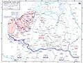 Kartskisse av situasjonen i det nordlige Frankrike 4. juni og offensiven siden 21. mai.