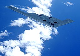 Northrop Grumman B-2 Spirit stealth flying wing bomber (US)