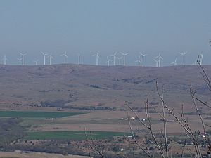 Wind turbines in Southwest Oklahoma