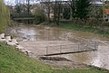 Die Ohrn­terrasse in Öhringen bei Hoch­wasser