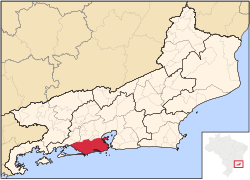 Location of Rio de Janeiro City