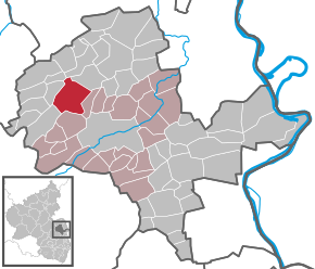 Poziția Flonheim pe harta districtului Alzey-Worms