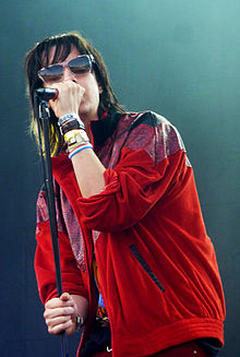 Julian Casablancas aux Eurockéennes de Belfort en 2010.