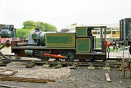 1900 Pecket 0-4-0T, Britain's smallest standard gauge loco, ex Courtaulds