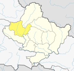 Location of Myagdi (dark yellow) in Gandaki Province