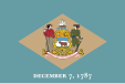 Flag of the State of Delaware, USA