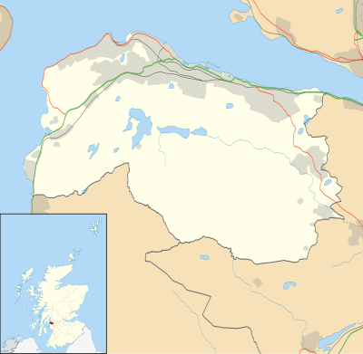 Mapa konturowa Inverclyde