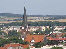 Zicht op de stad met de Mariakerk