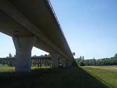 De Schussentalbrücke in Ravensburg