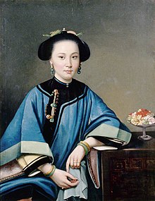 Ritratto di una concubina, del pittore cinese Lam Qua, 1864.