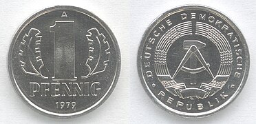 1 Pfennig der Mark (Deutsche Demokratische Republik)