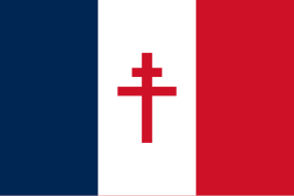 Flagge der Forces françaises libres im Zweiten Weltkrieg