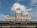 The train station for Main Street, U.S.A. at the Magic Kingdom at Walt Disney World.