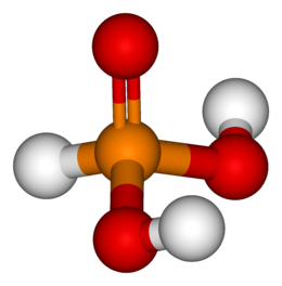 modello tridimensionale dell'acido fosfonico