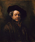 "Rembrandt: Potret diri", 1660. Metropolitan Museum of Art, New York City