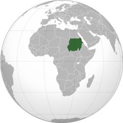 Sudan (orthographic projection)