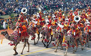 गणतंत्र दिवस पर सीमा सुरक्षा बल के जवान।