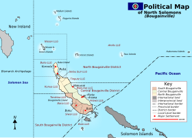 Localización en la región fronteriza entre Papúa Nueva Guinea y las islas Salomón