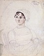 Jane Austen, drawn by her sister Cassandra (c. 1810)