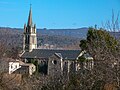 L'église Saint-Jean-Baptiste de Pont d'Aubenas.