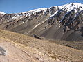 Montañas nevadas en Mendoza