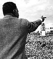 Nasser speaking to the masses in Homs, Syria, 1961