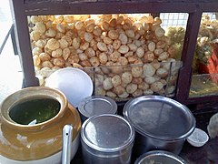 Stand de pani puri.