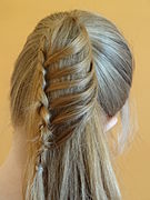 Trenza con cola de caballo