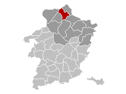 Ligging van die voormalige munisipaliteit Neerpelt in die provinsie Limburg