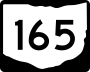 State Route 165 marker