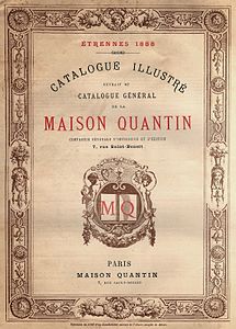 Couverture du catalogue de 1888.