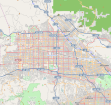 Los Angeles / San Fernando Vadisi içindeki konum