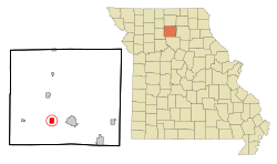 Location of Laclede, Missouri