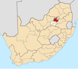 Location in Gauteng