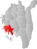 Vị trí Fredrikstad tại Østfold