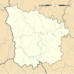 Mapa konturowa Nord, w centrum znajduje się punkt z opisem „Jailly”