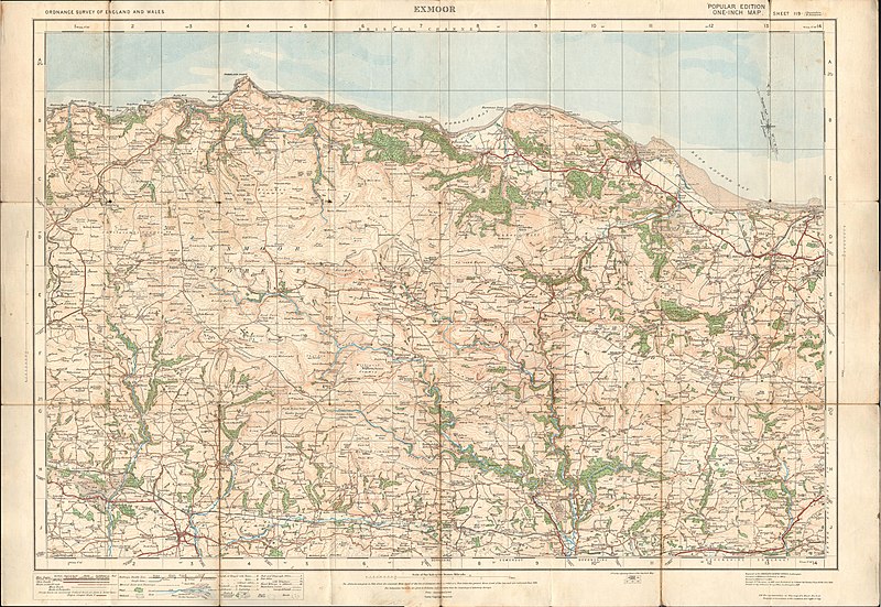 File:Ordnance Survey One-Inch Sheet 119 Exmoor, Published 1918.jpg