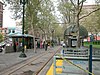 The platforms at Santa Clara station (VTA)