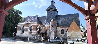 Façade nord, depuis la halle.