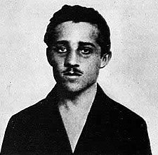 Gavrilo Princip v terezínské vězeňské cele