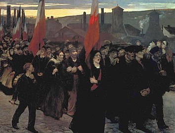 La Grève au Creusot (1899), musée des Beaux-Arts de Pau.