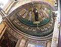 Absis de San Marco de Roma; a la dreta, vora Crist, el papa Marc I, amb aurèola