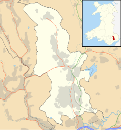 Mapa konturowa Torfaen