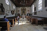 Inside church