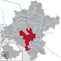 Lage der Stadt im Landkreis