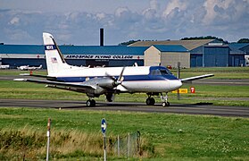 NASA Gulfstream I N5VX at Prestwick